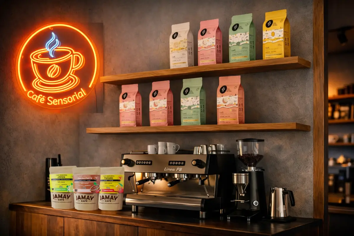 Por que vende? Alto impacto na prateleira. Não é commodity.
É conceito.