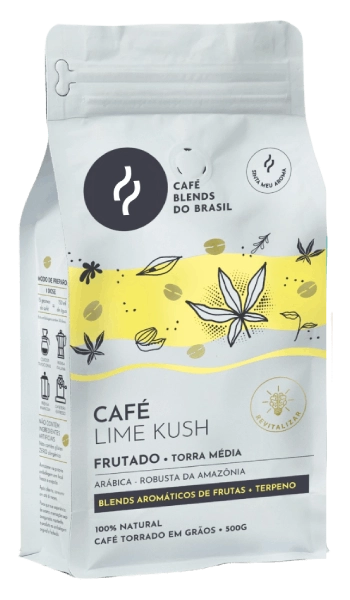 CBD.BR Lime Kush Grãos 500g - Café Sensorial com Terpenos